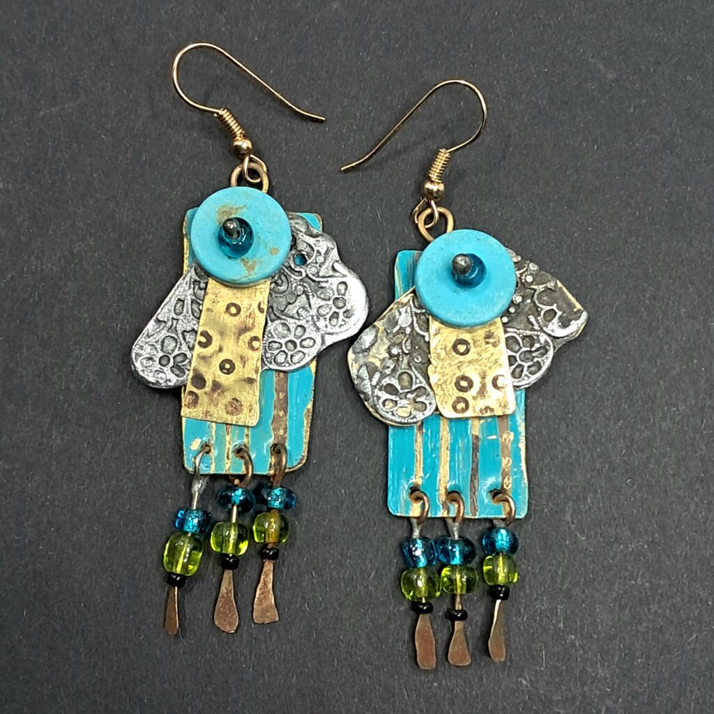 Kolczyki Modraszek (seria Dziwolągi)